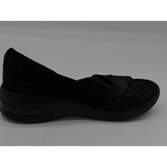 Bzees Womens Remix Sneakers Size 9M Black Slip On Peep Toe Casual Comfort Knot - Picture 10 of 12